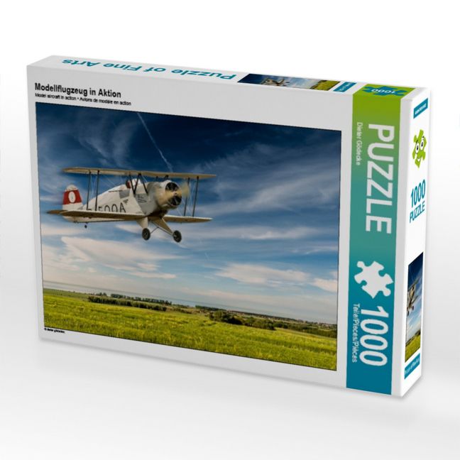 Produktbild: CALVENDO Puzzle Modellflugzeug in Aktion | 1000 Teile Lege-Gr&ouml;&szlig;e 64x48cm Foto-Puzzle f&uuml;r gl&uuml;ckliche Stunden