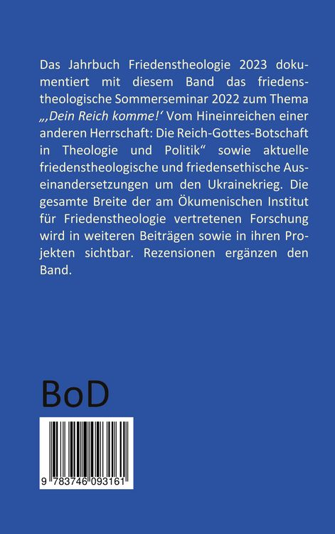 Produktbild: Die Reich-Gottes-Botschaft in Theologie und Politik