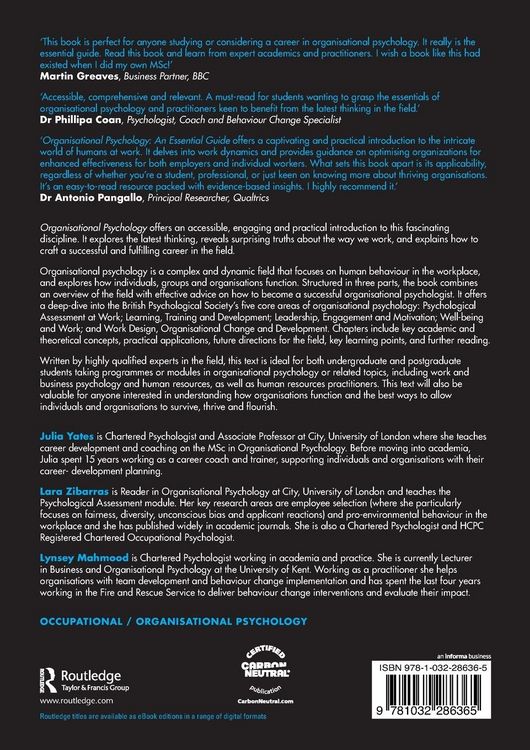 Produktbild: Organisational Psychology