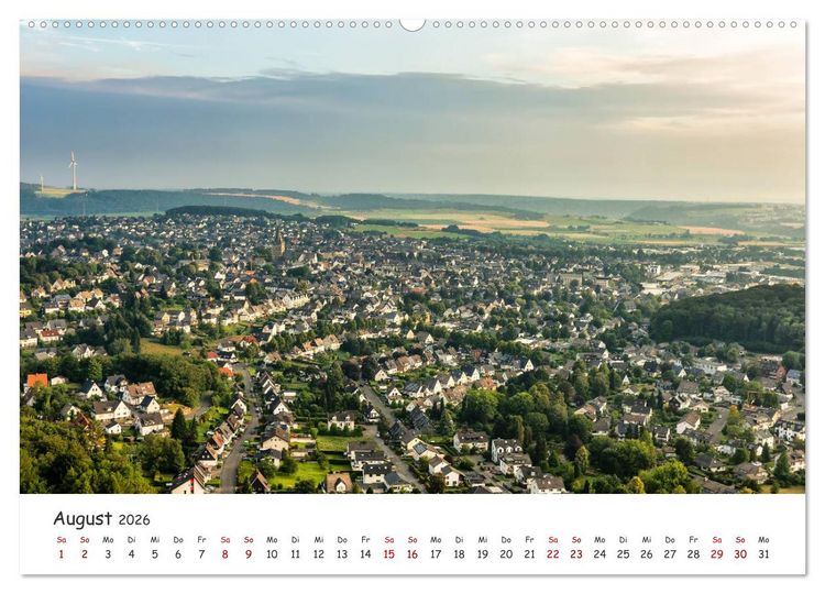Produktbild: Das Sauerland bei Brilon aus der Vogelperspektive (hochwertiger Premium Wandkalender 2026 DIN A2 quer), Kunstdruck in Hochglanz