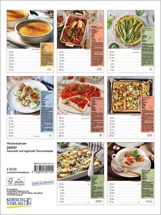 Produktbild: Saisonale und regionale Genussrezepte 2027