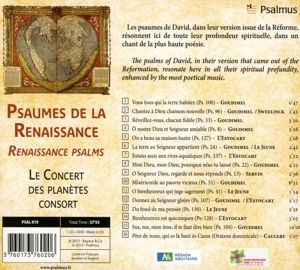 Produktbild: Psaumes de la renaissance