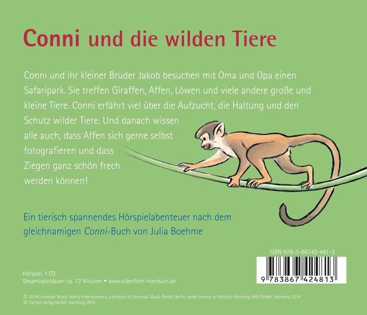 Produktbild: Conni und die wilden Tiere