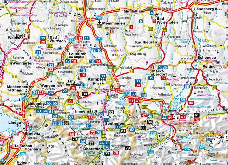 Produktbild: KOMPASS Wanderf&uuml;hrer Wandertrilogie Allg&auml;u