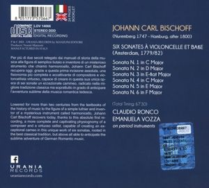 Produktbild: Sechs Sonaten f&uuml;r Violoncello und Bass