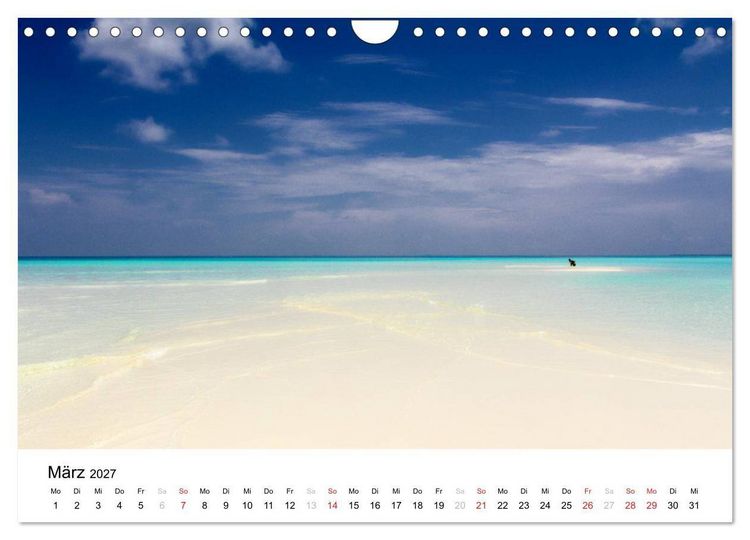 Produktbild: Malediven - Das Paradies im Indischen Ozean I (Wandkalender 2027 DIN A4 quer), CALVENDO Monatskalender