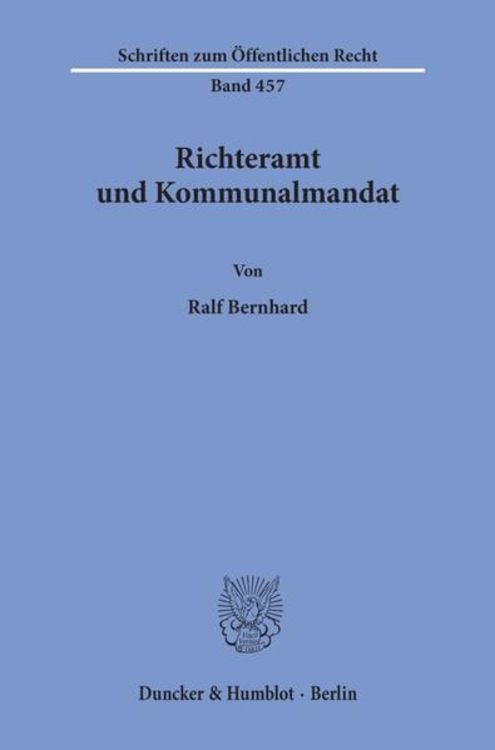 Produktbild: Richteramt und Kommunalmandat.