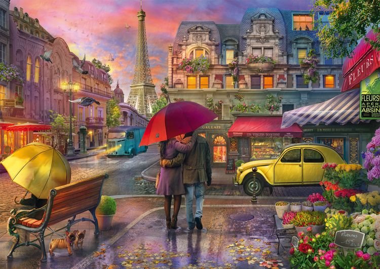 Produktbild: Schmidt 59713 - Regenzauber in Paris, Puzzle 500 Teile