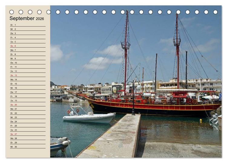 Produktbild: Gro&szlig;er Grieche Kreta (Tischkalender 2026 DIN A5 quer), CALVENDO Monatskalender
