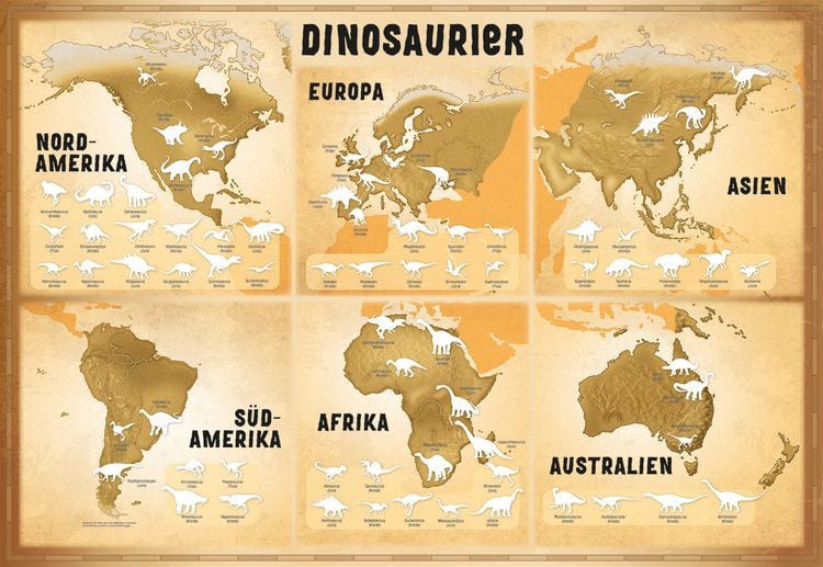 Produktbild: Glow-in-the-Dark Dinosaurier: Mein gro&szlig;er Stickeratlas