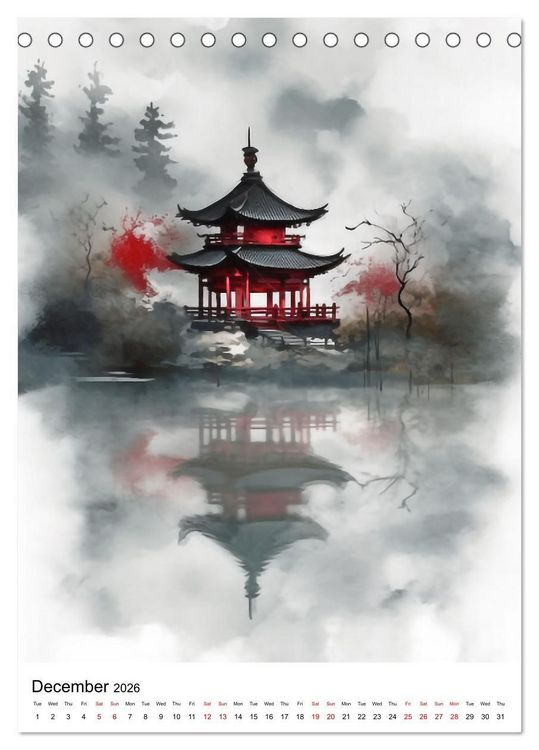 Produktbild: Zen Serenity (Desk Calendar 2026 DIN A5 portrait), CALVENDO 12 Month DeskCalendar