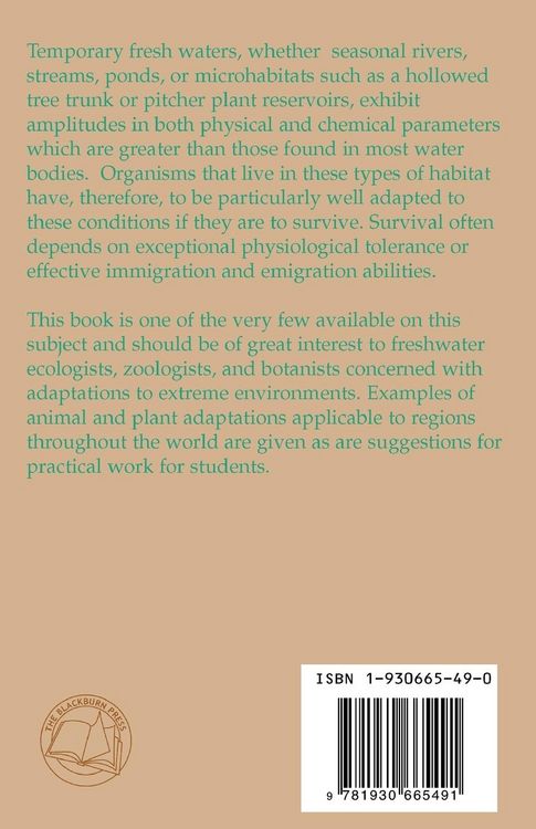 Produktbild: The Ecology of Temporary Waters