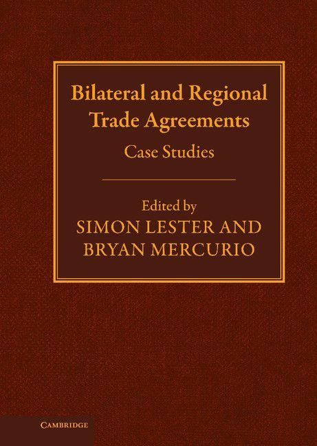 Produktbild: Bilateral and Regional Trade Agreements