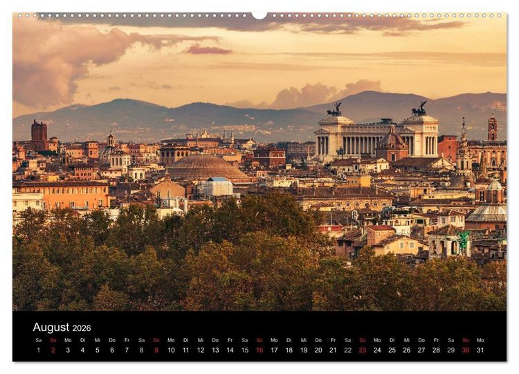 Produktbild: Rom - Impressionen aus der ewigen Stadt (Wandkalender 2026 DIN A2 quer), CALVENDO Monatskalender