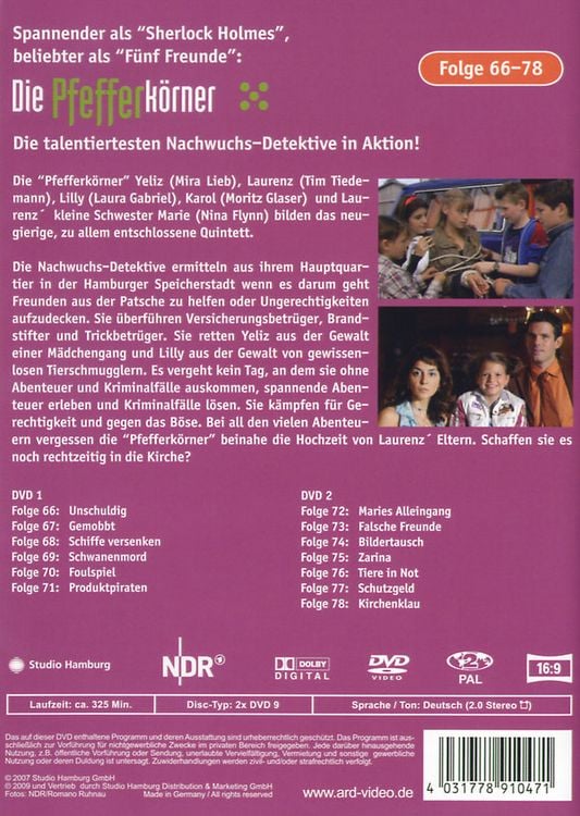 Produktbild: Die Pfefferk&ouml;rner Vol. 6 - Folge 66-78 [2 DVDs]