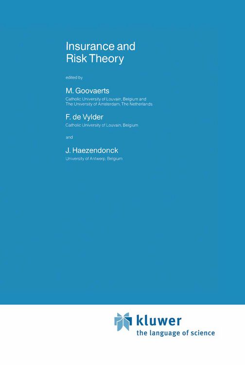 Produktbild: Insurance and Risk Theory