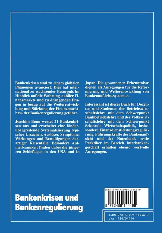 Produktbild: Bankenkrisen und Bankenregulierung