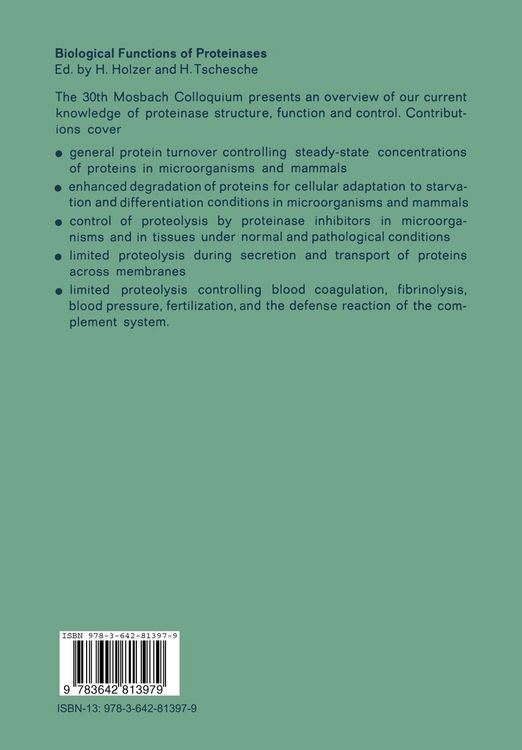 Produktbild: Biological Functions of Proteinases