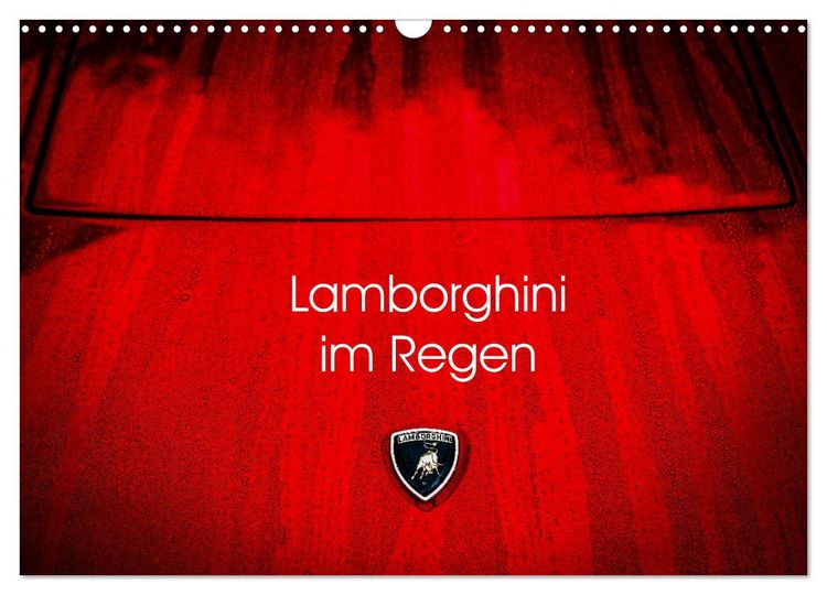 Produktbild: Lamborghini im Regen (Wandkalender 2026 DIN A3 quer), CALVENDO Monatskalender