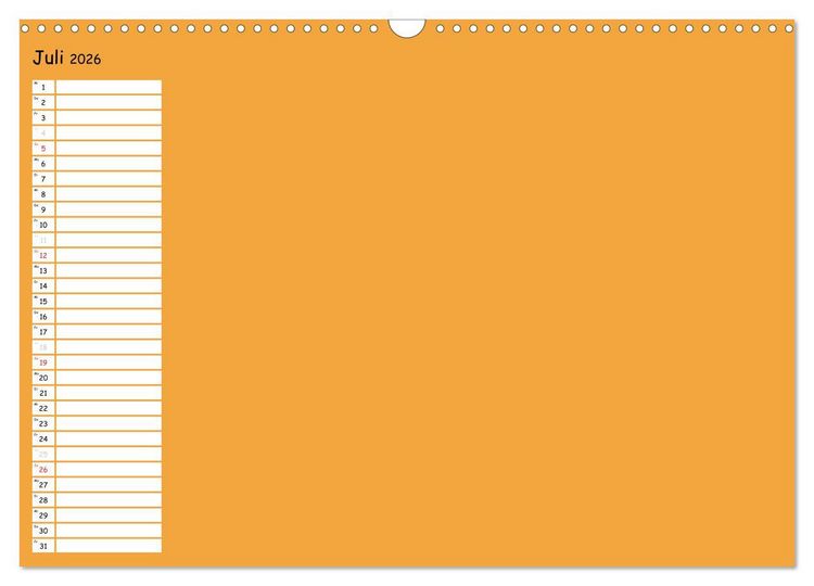 Produktbild: Bunter Bastelkalender (Wandkalender 2026 DIN A3 quer), CALVENDO Monatskalender