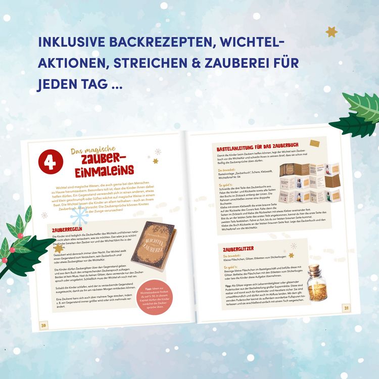 Produktbild: Das ultimative Wichtelideen-Buch. Wichtelaktionen, Streiche & Zauberei f&uuml;r jeden Tag.