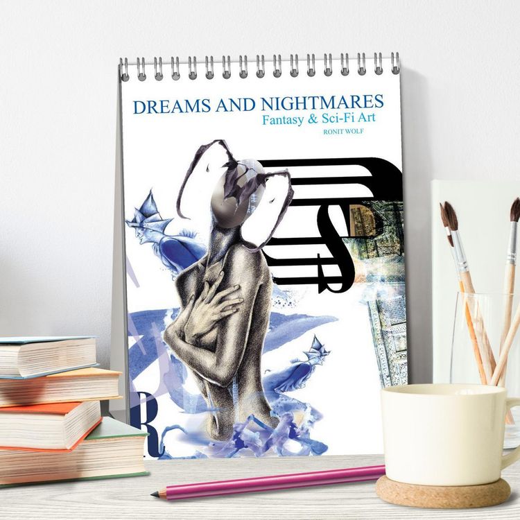 Produktbild: Dreams and Nightmares - Fantasy & Sci-Fi Art / 2026 (Tischkalender 2026 DIN A5 hoch), CALVENDO Monatskalender