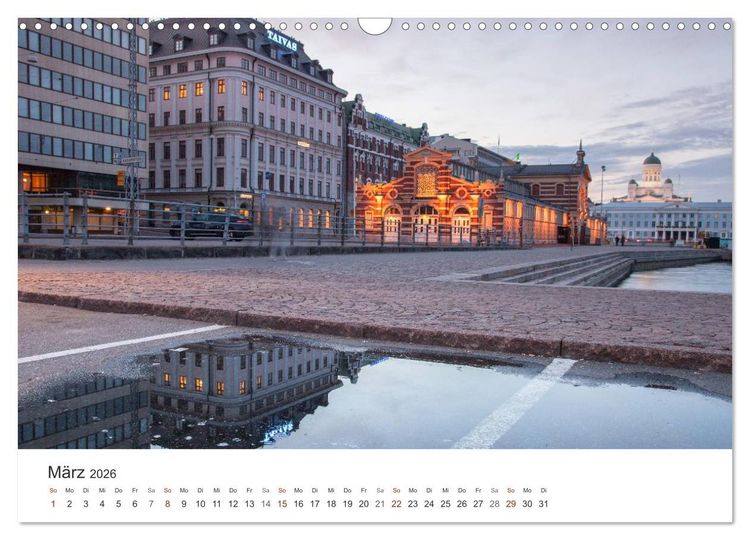 Produktbild: Helsinki - Hauptstadt am Finnischen Meerbusen (Wandkalender 2026 DIN A3 quer), CALVENDO Monatskalender