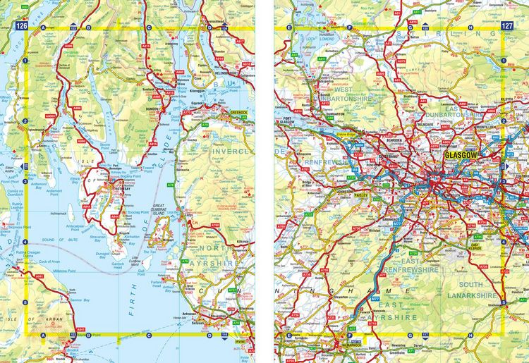 Produktbild: Great Britain A-Z Super Scale Road Atlas 2025 (A3 Spiral)