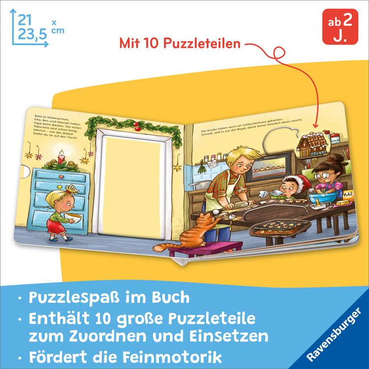 Produktbild: Mein gro&szlig;es Puzzle-Spielbuch - Weihnachten