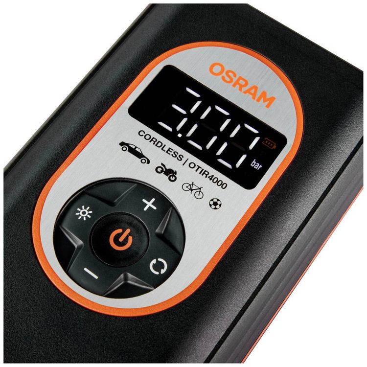 Produktbild: Osram Automotive OTIR4000 Kompressor TYREinflate 4000 8.3 bar Aufbewahrungs-Box/-Tasche, Automatische Abschaltung, mit