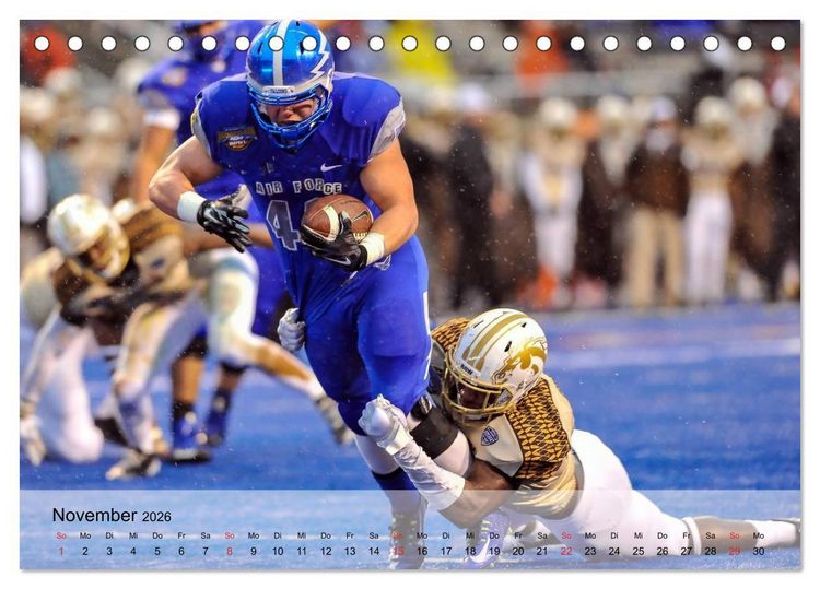 Produktbild: Sport. American Football (Tischkalender 2026 DIN A5 quer), CALVENDO Monatskalender