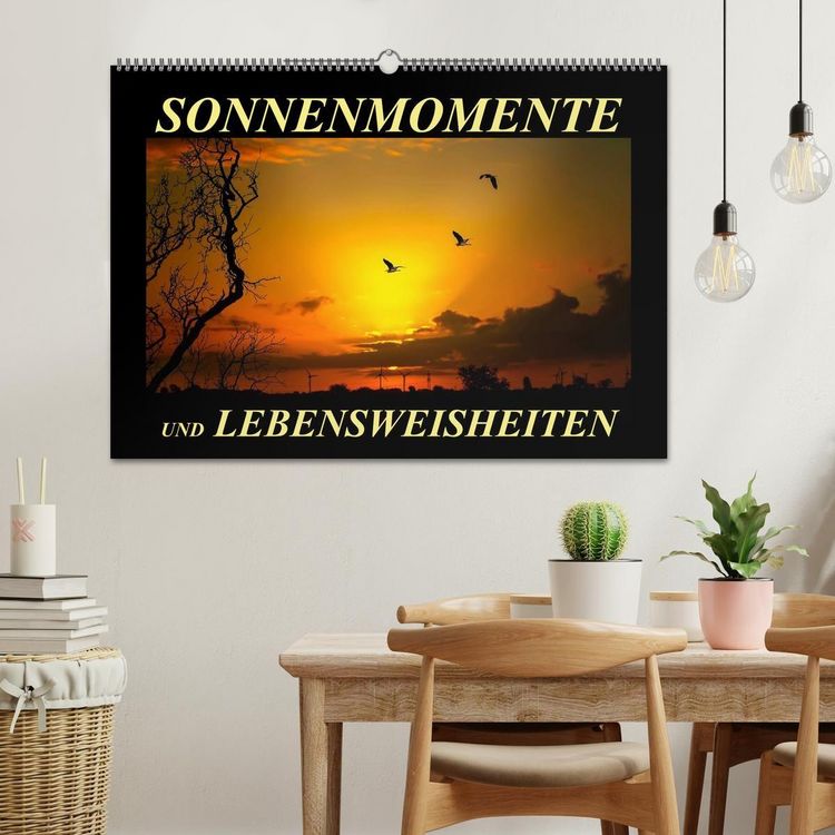 Produktbild: Sonnenmomente und Lebensweisheiten (Wandkalender 2026 DIN A2 quer), CALVENDO Monatskalender