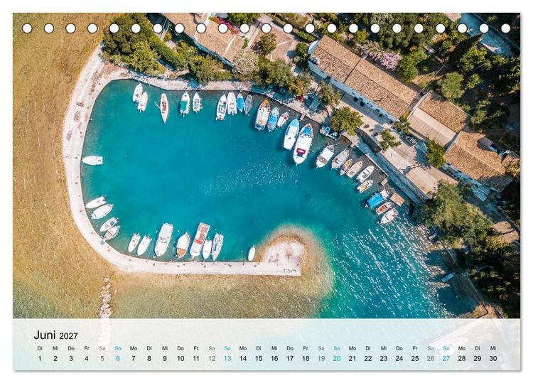 Produktbild: Insel Korfu - Trauminsel im Ionischen Meer (Tischkalender 2027 DIN A5 quer), CALVENDO Monatskalender