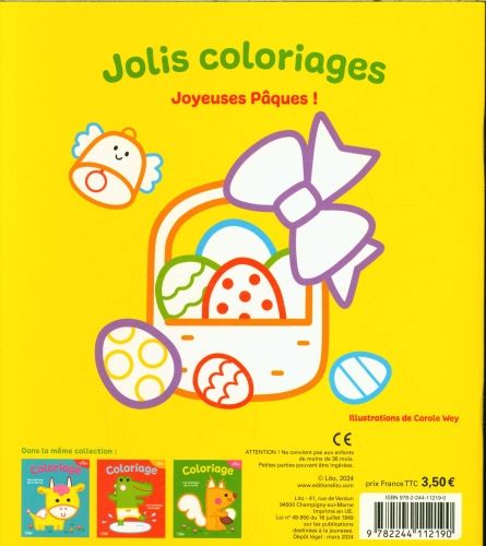 Produktbild: Coloriage : joyeuses P&acirc;ques !