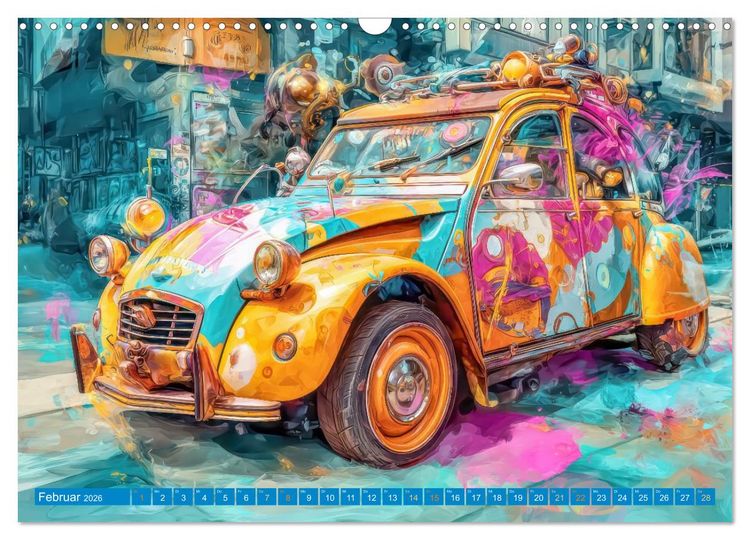 Produktbild: Bunte Stadt - Einzigartige Bewohner (Wandkalender 2026 DIN A3 quer), CALVENDO Monatskalender