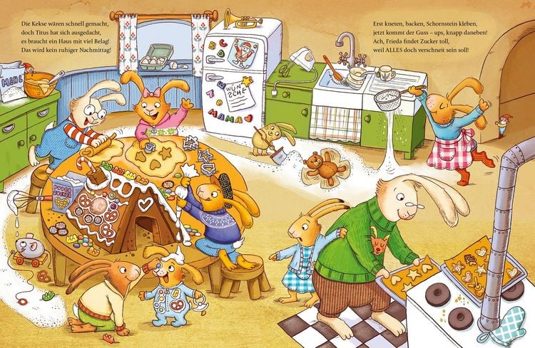 Produktbild: Wenn sieben kleine Weihnachtshasen mit Schwung durch die Adventszeit rasen