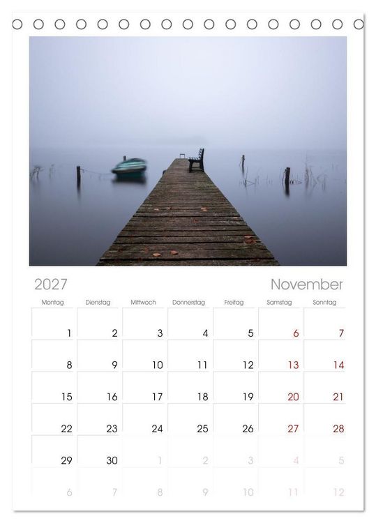 Produktbild: Tischplaner 2027 - Lychen - zwischen Wald und Seen (A5 Tischkalender zum Aufstellen) CALVENDO