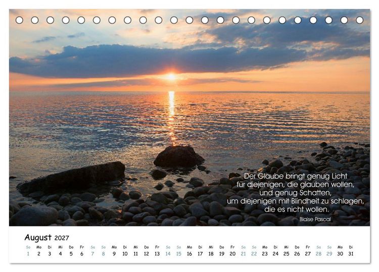 Produktbild: Christliche Bildpoesie 2027 (Tischkalender 2027 DIN A5 quer), CALVENDO Monatskalender