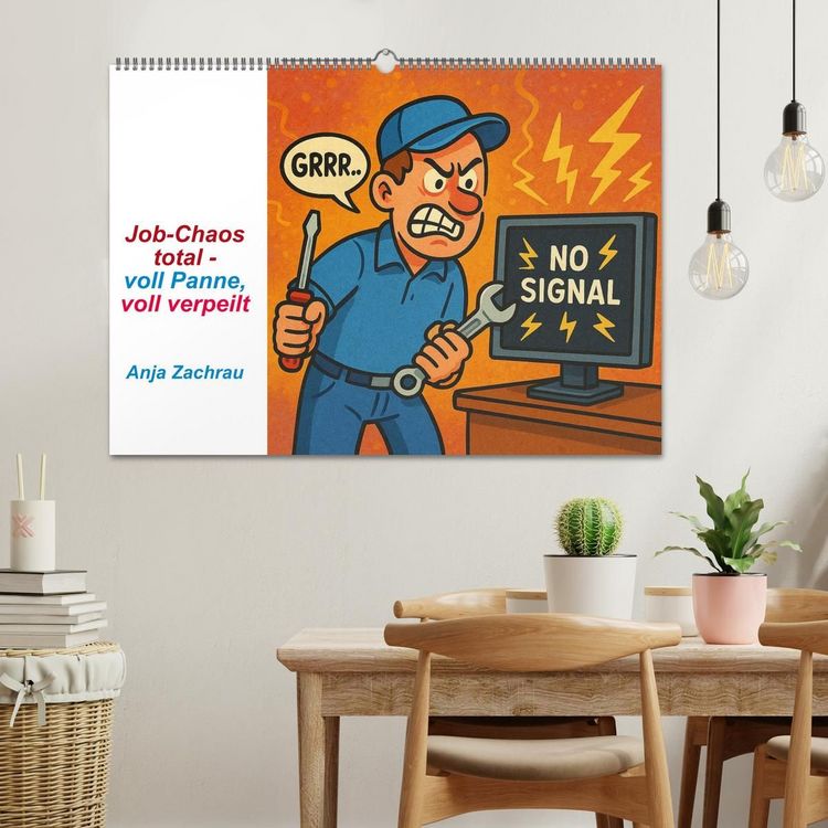 Produktbild: Job-Chaos total - voll Panne, voll verpeilt (Wandkalender 2027 DIN A2 quer), CALVENDO Monatskalender