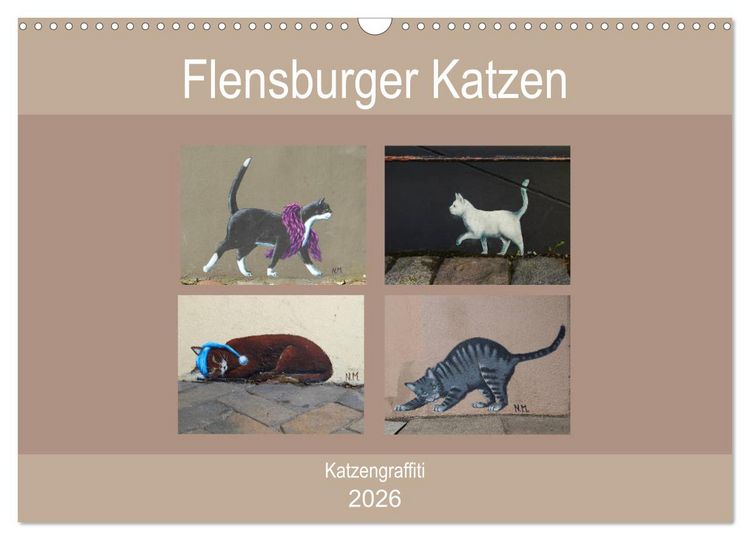 Produktbild: Flensburger Katzen (Wandkalender 2026 DIN A3 quer), CALVENDO Monatskalender