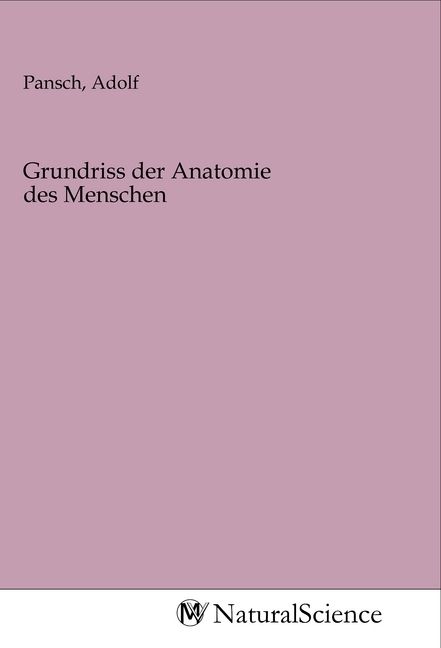 Produktbild: Grundriss der Anatomie des Menschen