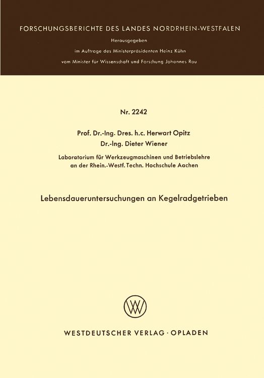 Produktbild: Lebensdaueruntersuchungen an Kegelradgetrieben
