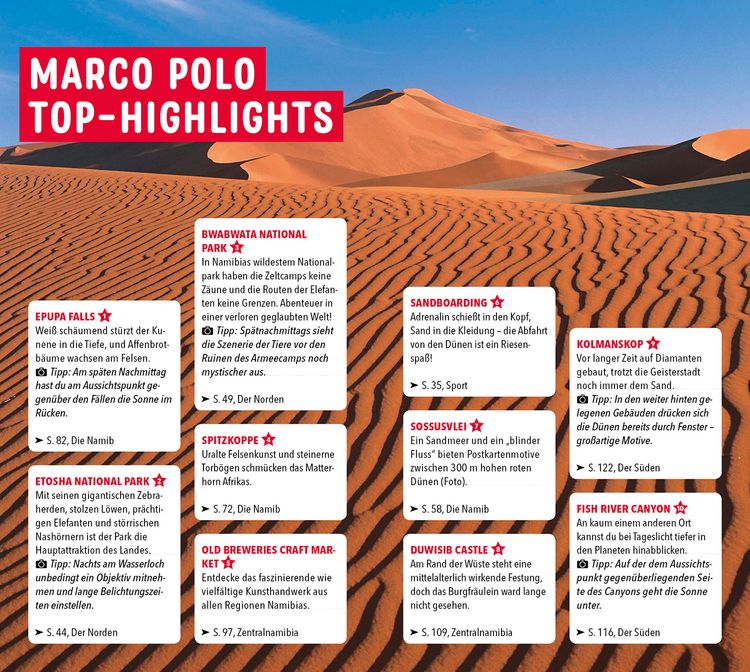 Produktbild: MARCO POLO Reisef&uuml;hrer Namibia