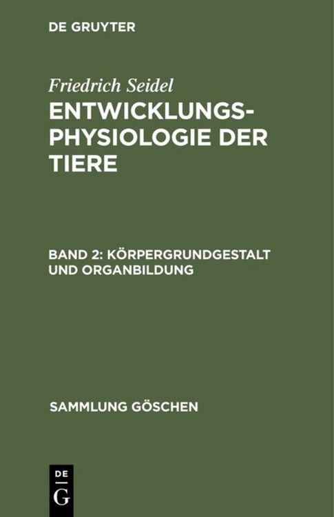 Produktbild: K&ouml;rpergrundgestalt und Organbildung