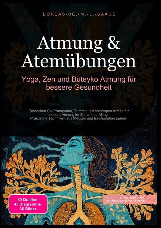 Produktbild: Atemtechnik (DE) / Atmung &amp; Atem&uuml;bungen: Yoga, Zen und Buteyko Atmung f&uuml;r bessere Gesundheit