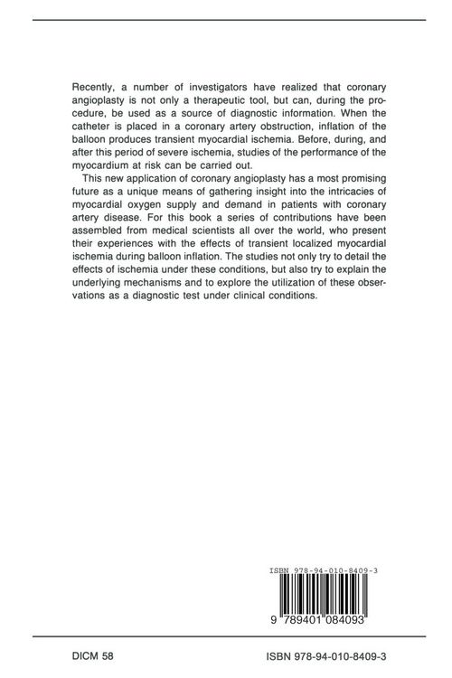 Produktbild: Coronary Angioplasty: A Controlled Model for Ischemia