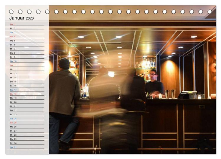 Produktbild: Bar Ambiente (Tischkalender 2026 DIN A5 quer), CALVENDO Monatskalender