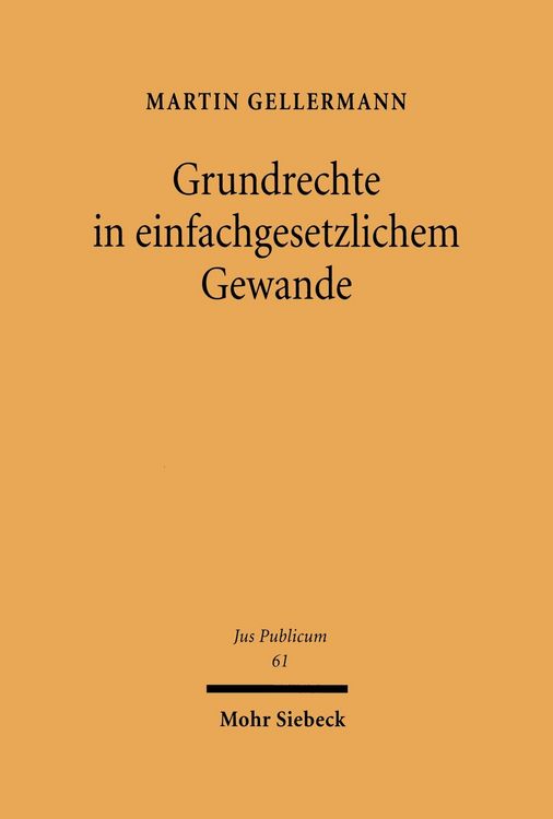 Produktbild: Grundrechte im einfachgesetzlichen Gewand
