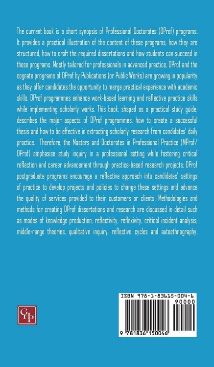 Produktbild: The Role Of Professional Doctorates in Advancing Higher Education and Work-Based Learning