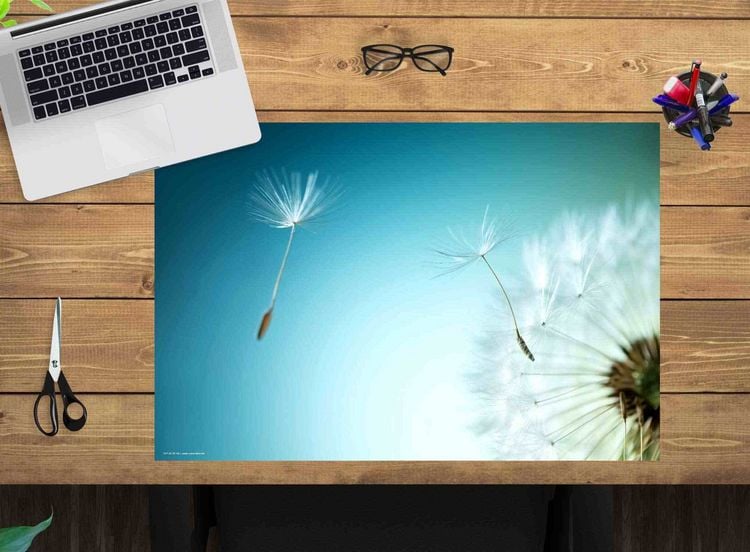 Produktbild: Cover-your-desk Schreibtischunterlage f&uuml;r Kinder und Erwachsene Pusteblume, aus hochwertigem Vinyl , 60 x 40 cm